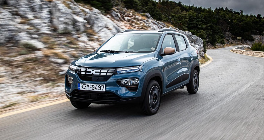 Τιρκουάζ Dacia Spring Electric 65 Extreme DCR