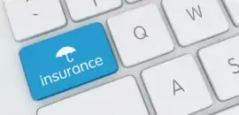 Πληκτρολόγιο με κουμπί που αναγράφει "Insurance"